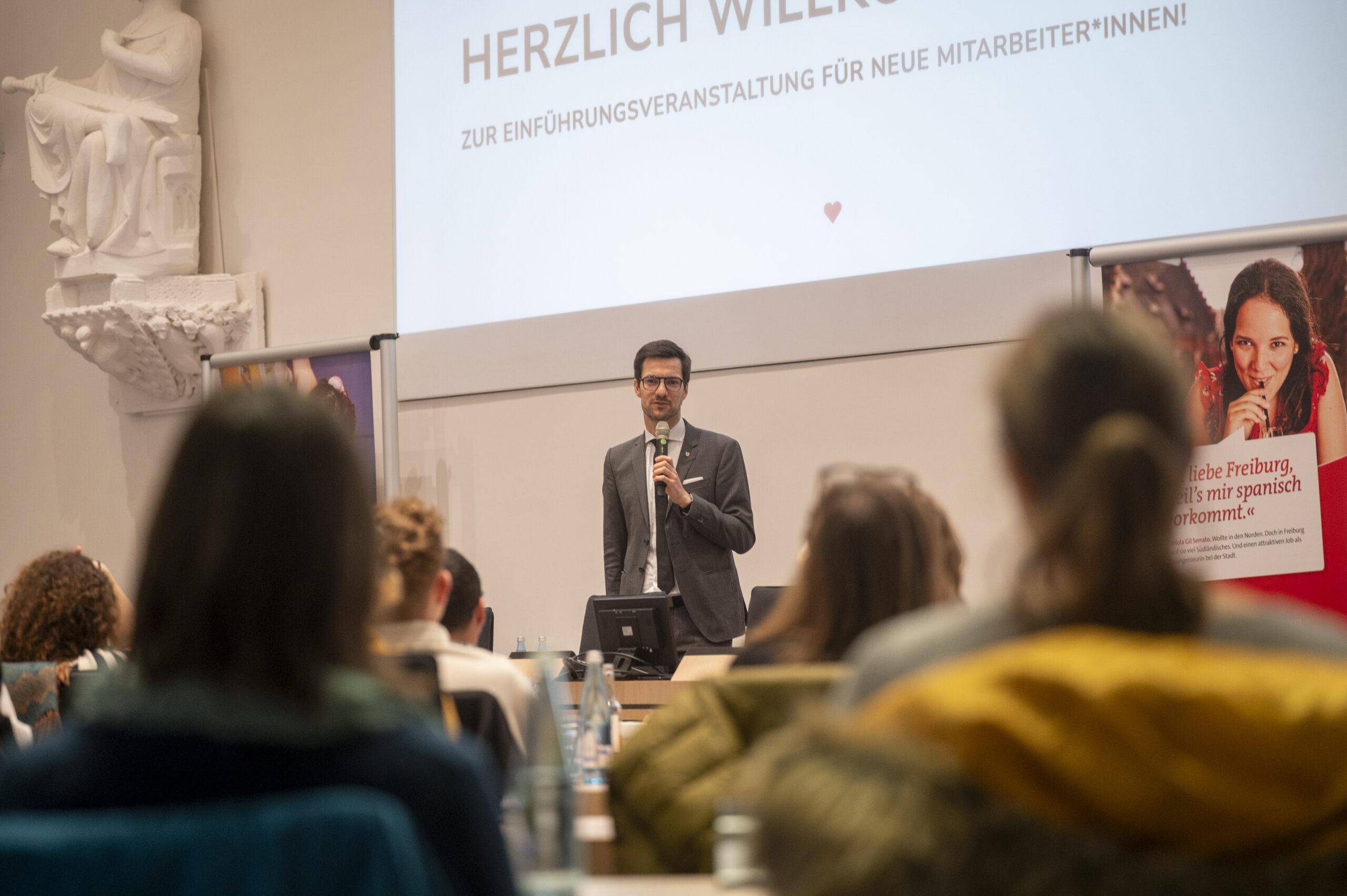 OB Martin Horn bei der Einführungsveranstaltung der neuen städtischen Mitarbeitenden