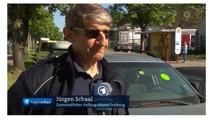 Gemeindevollzugdienst Freiburg bei der Tagesschau