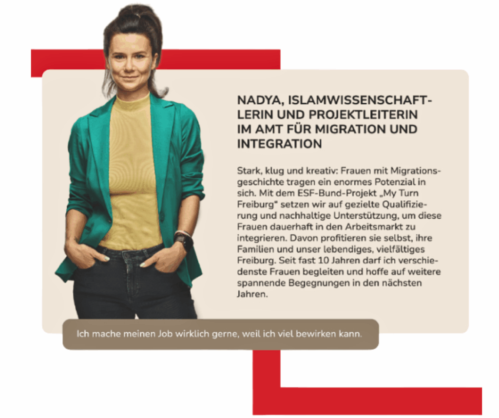 Nadya vom Amt für Migration und Integration.