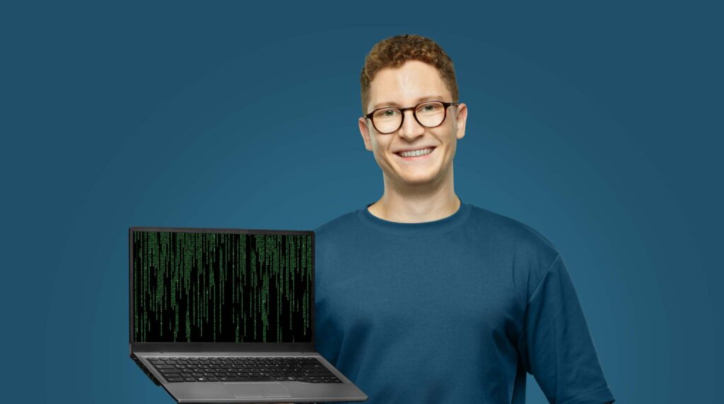 Johannes studiert Wirtschaftsinformatik bei der Stadt Freiburg.