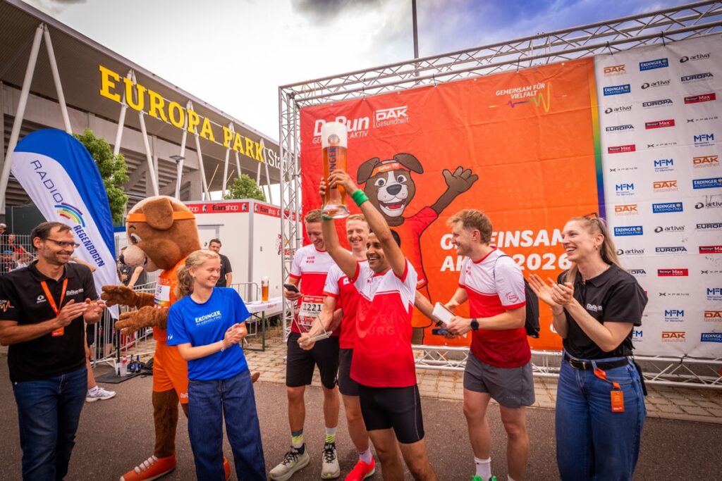B2Run Freiburg, das Gewinnerteam der Männer